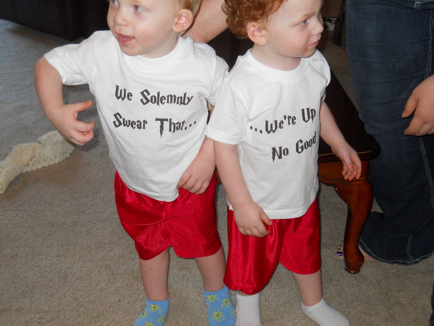 Marauder's Map Shirt Set For Twins, Siblings, Pals. Can Be Customized By Color And Size.