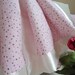 Personalized Girl Security Blanket Lightweight, Pink and Brown Dots, Custom Embroidered, 30" x 40"
