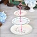 Mod Atomic Wheat: Retro Cake Stand, Pink Cupcake Display, Aqua Cake Tier, Vintage Serveware Set