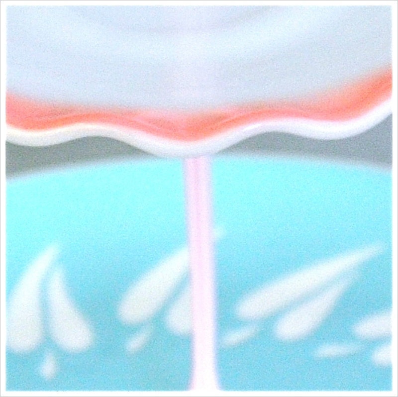 Candy Floss: Retro 3 Tier Cake Stand Vintage Cupcake Display Wedding Decorations Dessert Table Pink Aqua Gift Set