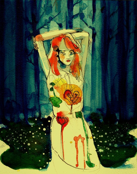Giclee print 'Lost in the forest'