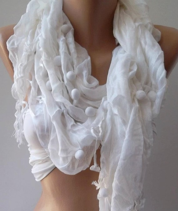 White Cotton Shawl