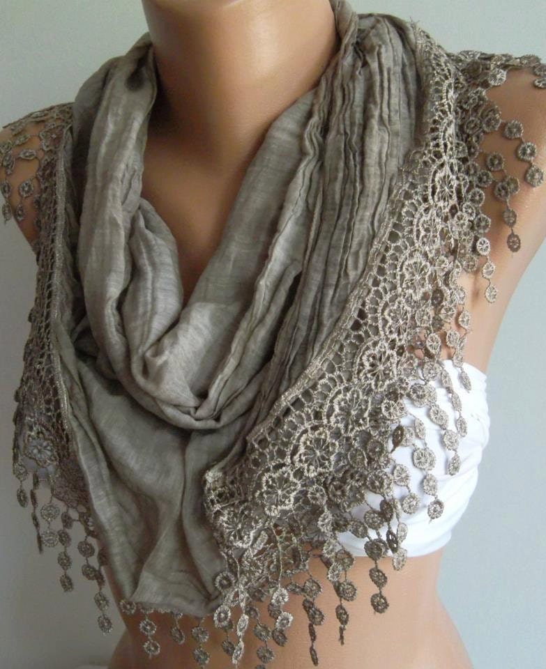Cotton Soft Scarf....Stone Color