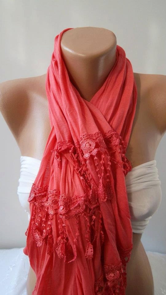 Pink  and Elegance Shawl / Scarf