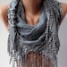 Elegance Scarf....Grey Scarf