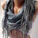 Elegance Scarf....Grey Scarf