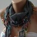 Grey - Elegance Shawl / Scarf  Cotton