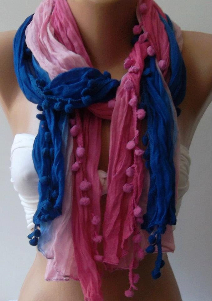Colorful - Cotton Shawl - Scarf Headband Bandana Pareo
