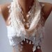 Elegant scarf lace scarf