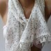 Elegance Shawl / Scarf with Lacy Edge