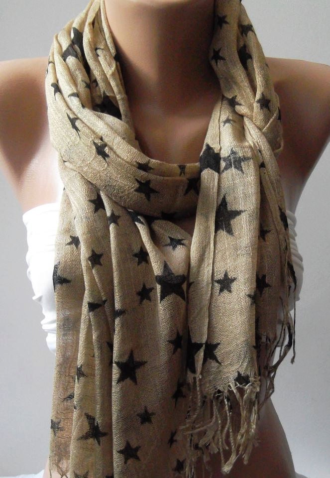 Beige / Shawl Scarf Headband Bandana Pareos