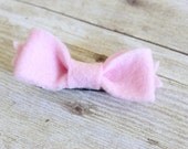 Felt bow hairclips (6 pack)