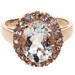 New 3.10ct Aquamarine and Tanzanite Ring in 10kt Yellow Gold
