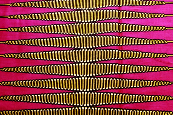 Fat Quarter Hot Pink Zebra African wax Print - 100 per cent cotton