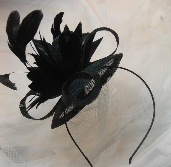 Black Feather Fascinator