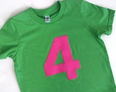 Birthday T Shirt- 1st, 2nd, 3rd Any Number Letter Shirt Boy Girl 1 2 3 4 5