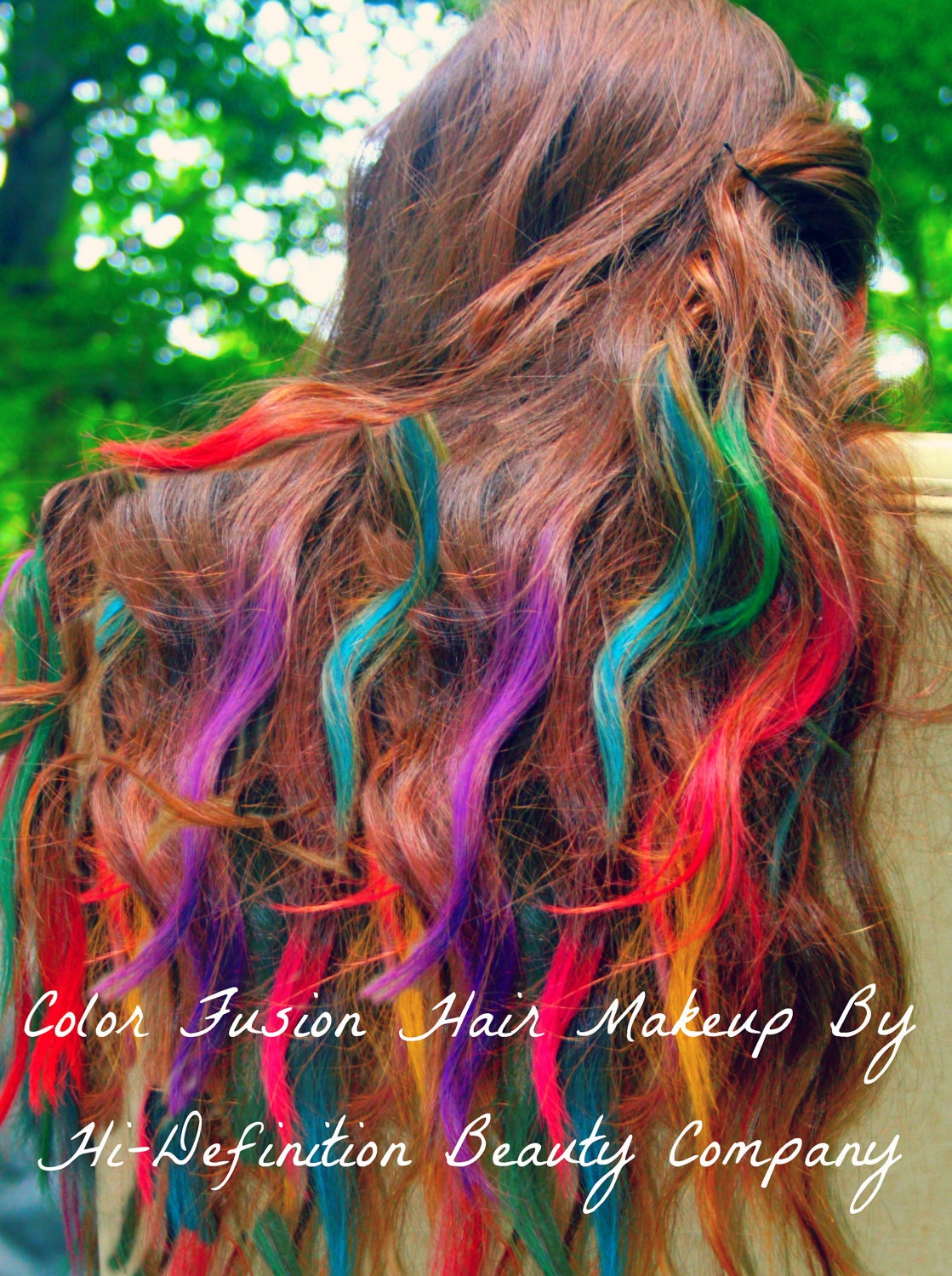 Color Fusion Hair Makeup- 100% Natural Ingredients. Get colorful hair without harsh chemicals, hair chalk or the use of hair extensions - KarmaCoutureApparel