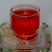 Gel candle of Cinnamon scent in glass container
