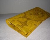 HANDMADE Check Book holder from Upcycled Vinyl Tablecloth