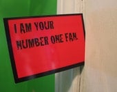 I am your number one fan - postcard