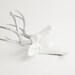 Faux Deer Head - The Frankfurt - White W/ Metallic Antlers Resin Deer Head- Stag Resin White Faux Taxidermy- Chic & Trendy