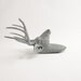 Faux Taxidermied - The Geoffrey - Gray Resin Deer Head- Stag Resin Grey Faux Taxidermy- Chic & Trendy