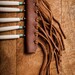 Tribal Necklace - Leather Fringe Breastplate - Bohemian Jewelry