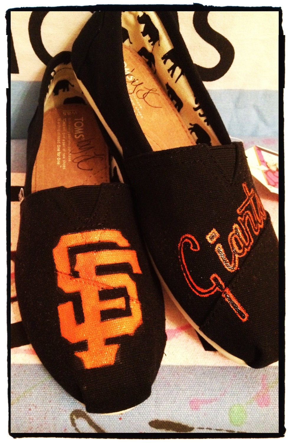 Giants Custom Toms Shoes
