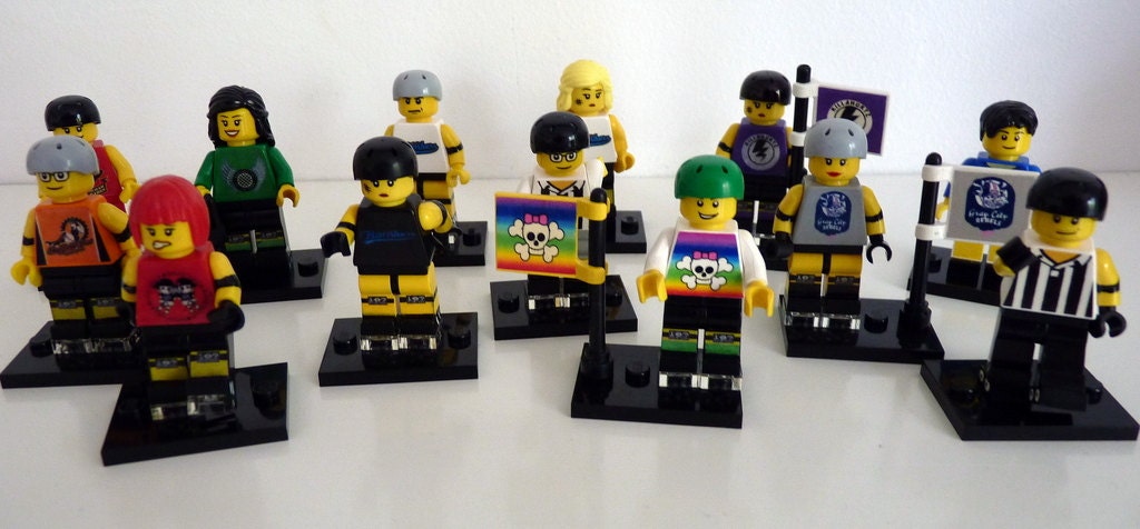 Custom Roller Derby Minifigure - made just for you from LEGO parts