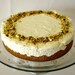 white chocolate frozen pistachio cheesecake