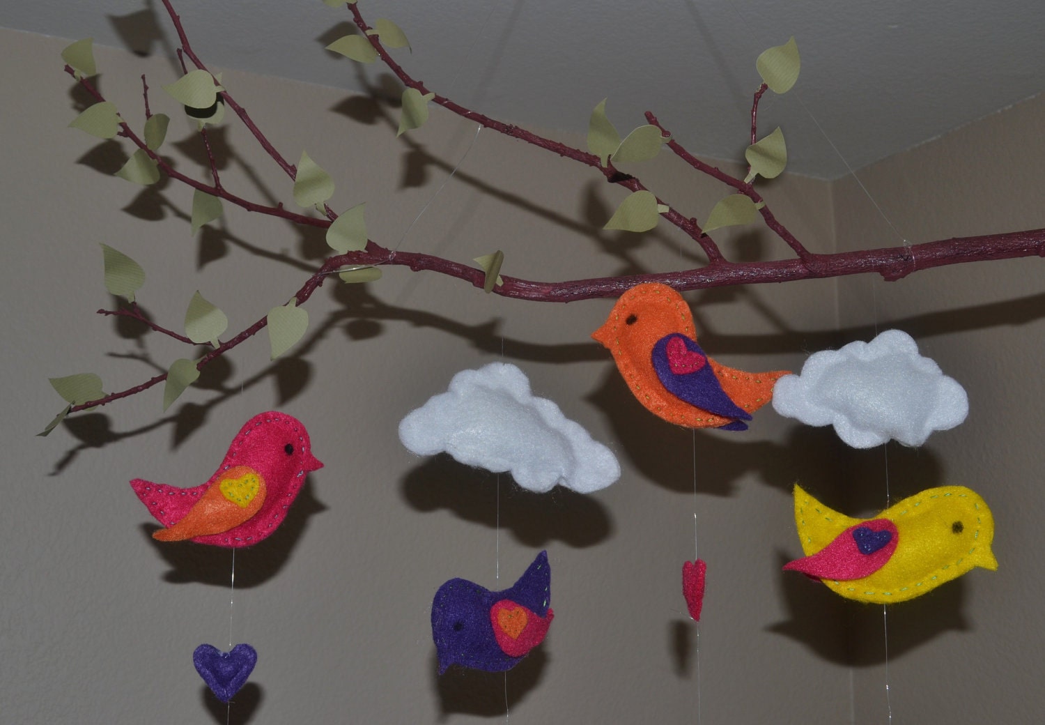 Love Birds Tree Mobile /kids Room Decor