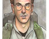 Ghostbusters Egon Spengler Watercolor...