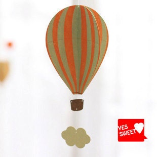 Hot Air Balloon Mobile - free shipping
