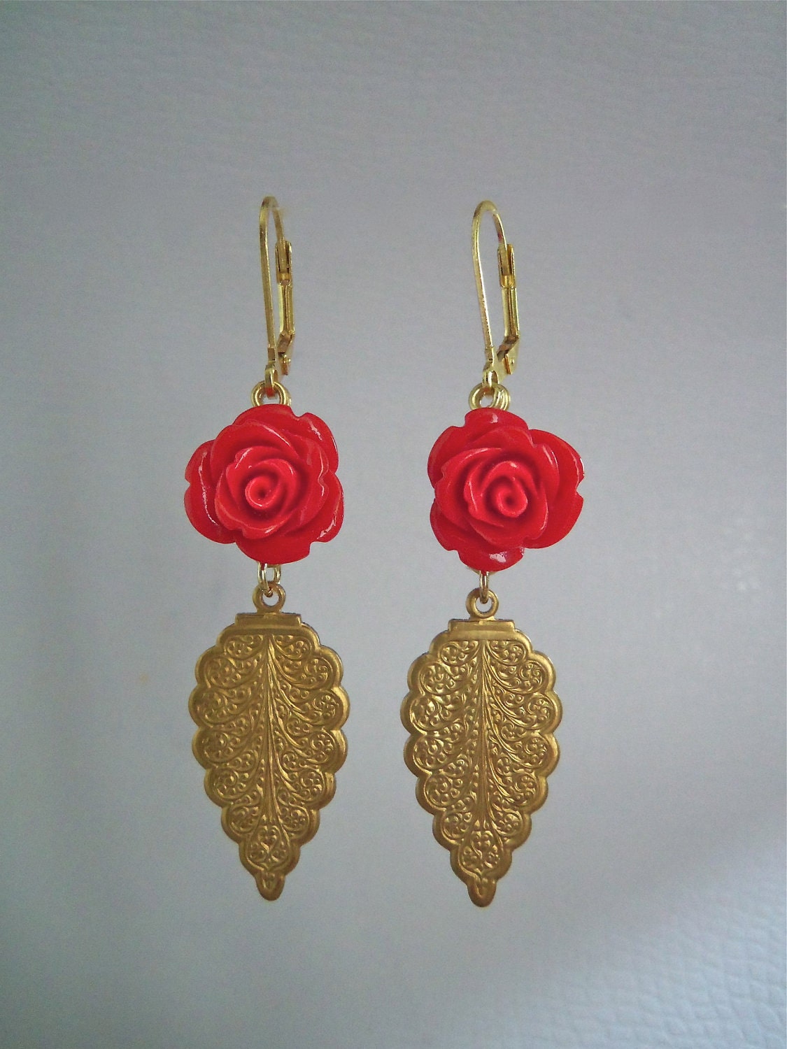 Flower Drop Earring