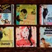 Audrey Hepburn Movie Poster Italian Marble Coasters