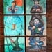 Haunted Mansion Stretching Portrait Italian Marble Coasters