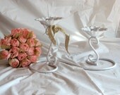 Whimsical Shabby Chic Flower Candle Stand