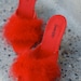 1980s Frederick's of Hollywood Maribou Slippers Size 8