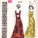 Vintage 1960s Polynesian Pattern Dress and Bikini Bottom Hawaii Tiki