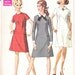 Simplicity 7802 Vintage 1960s Sewing Pattern Dress Miss