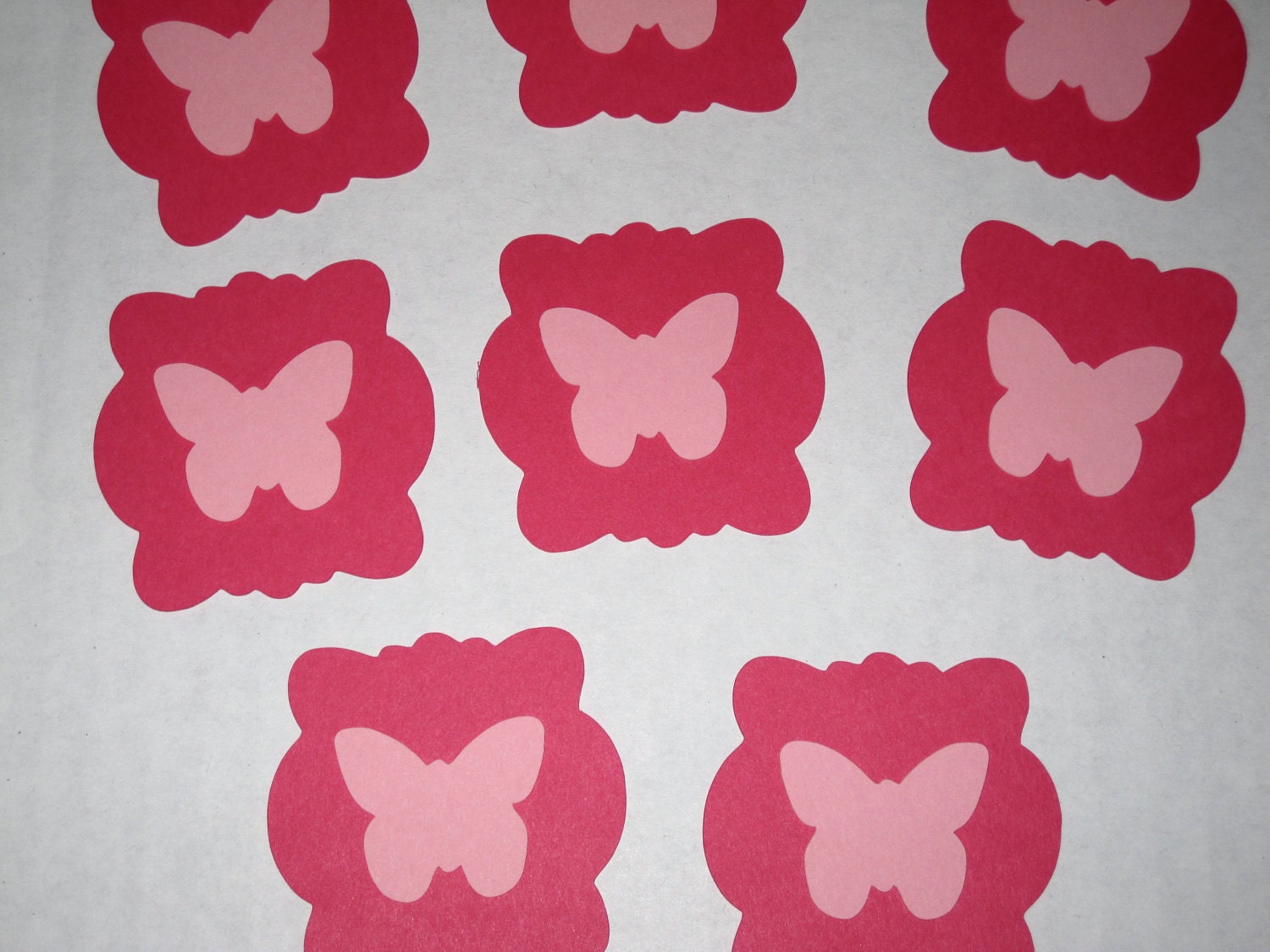2 Dozen Die Cut Butterfly Tags Scrapbooks Cards Favor Bags Invitations Banner Embellishments