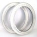 Vintage Ivory Picture Frames - Pair of 2 - Large Oval - Shabby Chic - Wedding