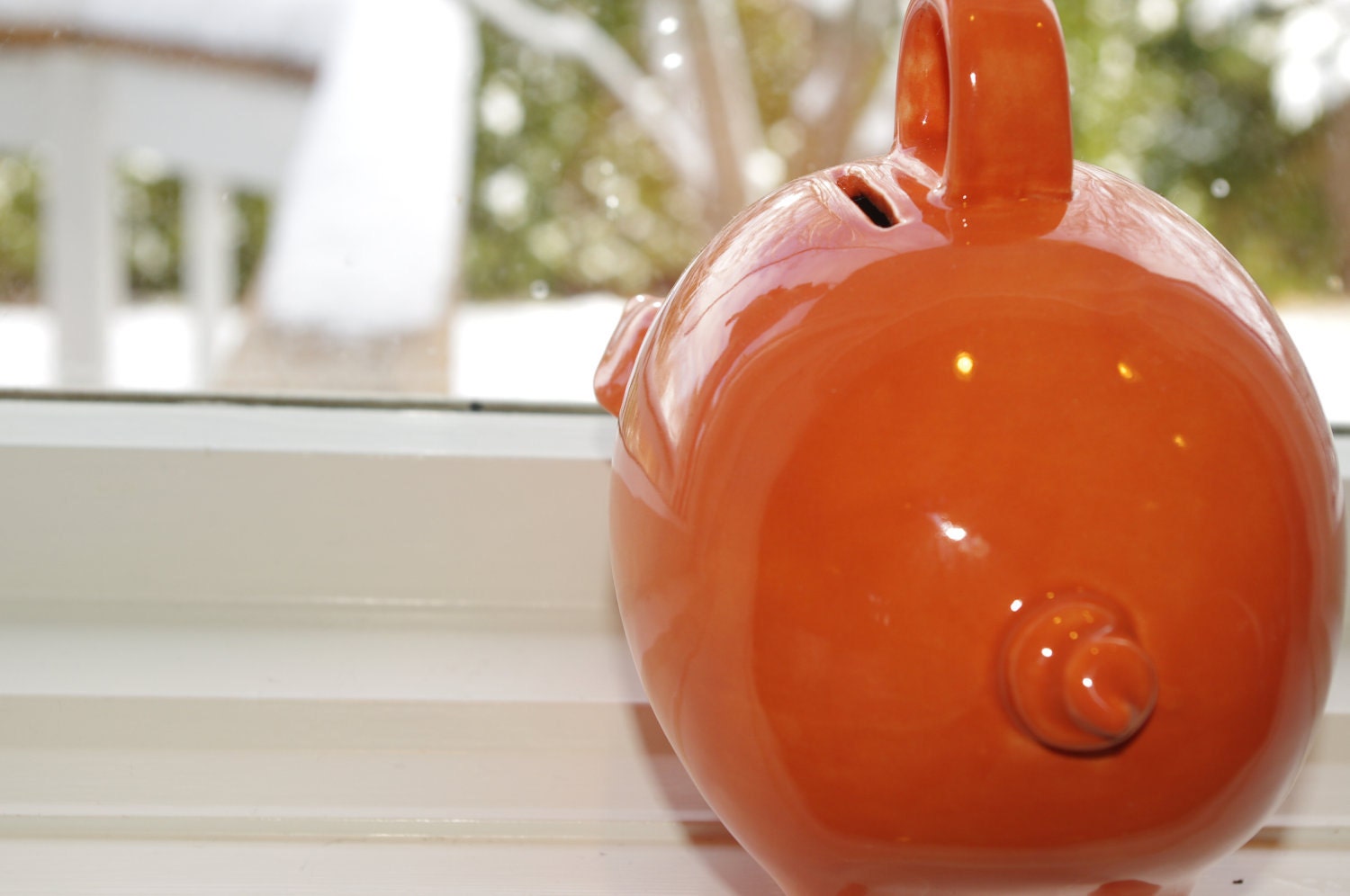 Mexican Orange Piggy Bank
