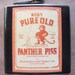 Flask - Pure Old Panther Piss - Moonshine label