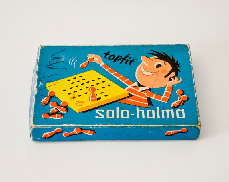 Vintage Solo Halma Topfit DDR game