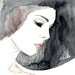 Fashion portrait woman ART PRINT 12X16 original watercolor painting illustration home wall decor modern contemporary reproduction poster