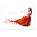 Love Autumn Woman ART PRINT 12X16 original watercolor painting illustration home wall decor modern contemporary reproduction poster