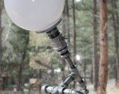 Industrial Iron Pipe Desk Lamp - Toggle Switch - Steampunk Chic - Decker 21s