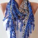 ON SALE - Perforated Fabric - Royal Blue with Trim Edge