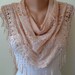 Salmon Lace Scarf with Trim Edge